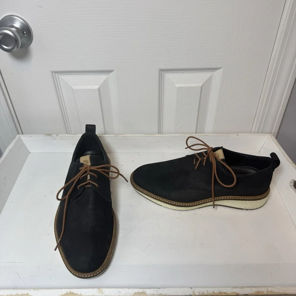 ECCO Men's St.1 Hybrid Plain Toe 2.0 Oxford EU 39 Black US Size 5 Lace‎ Up